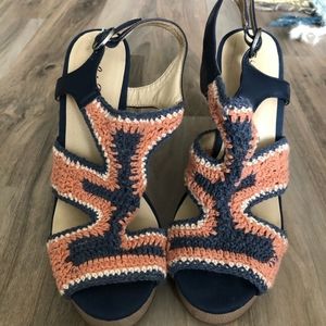 Lucky Brand Crochet Wedges